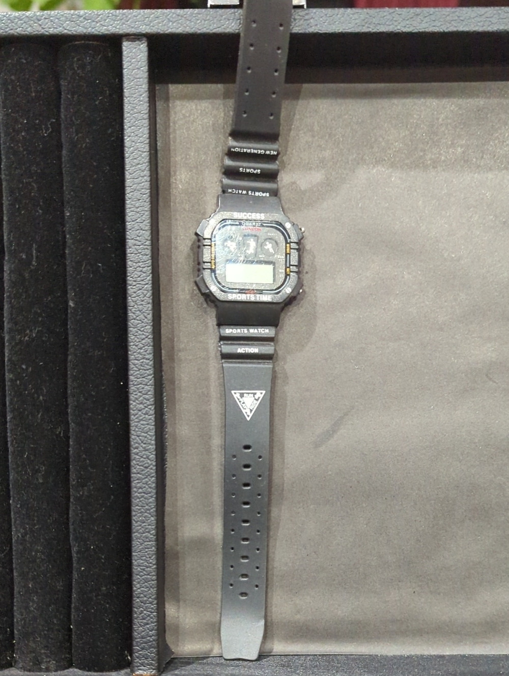 Black Digital Sports Watch